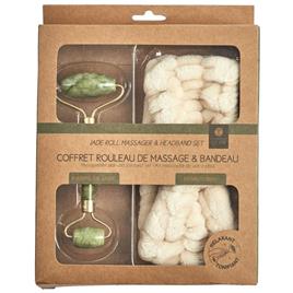 Conjunto de massagem de pedra Jade + fita