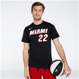 Nike Miami Heat Jimmy Butler - Preto - T-shirt Homem tamanho L