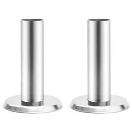 vidaXL Suportes p/ corrimão de escada piscina 2 pcs aço inoxidável 304