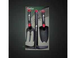 Kit de Jardinagem e Pomar de Resina KAMIKAZE. Leve e Resistente. Ferramentas de Jardim. 3 Pedaços. Conjunto de Plantas. Ancinho Pá e Adze