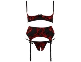 Conjunto de Lingerie ABIERTA FINA (80 B/M - Preto)