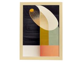 Placa De NACNIC Em Estilo De Orbe Abstrato Ilustrações Artísticas Impressionantes E Modernas Em Cores Para Estrutura De Madeira A4