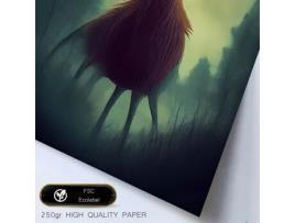 NACNIC Otimista Alce Lamin Style T Burton Ilustrações E Pôsteres De Animais Inspirados Na Arte Gótica E Sombria De Burton A3