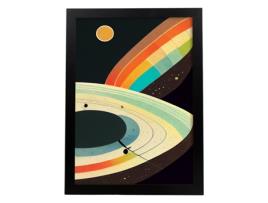 Placa NACNIC Em Estilo Abstrato Astronômico Ilustrações Artísticas Impressionantes E Modernas Em Cores Para A4 Quadro Preto