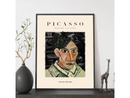 NACNIC Picasso 25 Coleção Poster Ilustrações Na Exposição Surreal E De Arte Do Cubismo Para Decoração De Interiores A3 Com Estrutura De Cor De Madeira