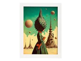 NACNIC Puntiagudo Chapéu No Surrealismo Cinematográfico Ilustrações E Gravuras De Desenhos Animados Abstratos E Artísticos Para A3 Quadros Brancos