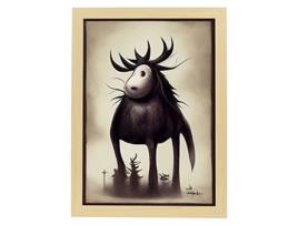 Lâmpada NACNIC Responsável T Burton Estilo Ilustrações E Pôsteres De Animais Inspirados Na Arte Gótica E Sombria De Burton A3 Madeira De Madeira