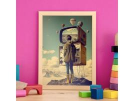 Transmissão De Pôsteres NACNIC Em Montanha No Surrealismo Cinematográfico Ilustrações E Gravuras De Desenhos Animados Abstratos E Artísticos Para A3