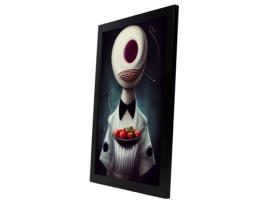 NACNIC Bold Chef Lamina Em T Burton Ilustrações De Profissões E Negociações Inspiradas Na Arte Gótica E Escura A3 Quadro Preto