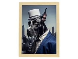 NACNIC Grande Lamsty Dinamarquês Em Estilo De Fotografia Em Cores Ilustrações Engraçadas Realistas De Animais Com Roupas Humanas A3 Madeira De Madeira