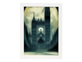 NACNIC Westminster Jogando No Estilo De T Burton Ilustrações De Monumentos Cidades Países Inspirados Na Arte Gótica E Escura Designa4 Marco Blanco