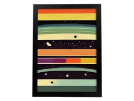 Placa De NACNIC Em Dimensão De Cores De Estilo Abstrato Ilustrações Artísticas Impressionantes E Modernas Em Cores Para A4 Quadro Preto