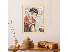 Escrita De Pôsteres De Gueixa. Geismas Design Japonês Com Definições De Cultura Japonesa.