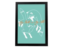 Cartazes Com Mensagens Felizes Esclarecidas. Perda De Decoração 'Minha Tribo' Com Frases Motivadoras E Cheia De Energia. Sem Quadro