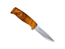 HELLE Fjellkniven All Purpose Belt Knife 3.94 Inch Blade Curly Birch Handle