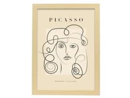 Cartaz Da Coleção NACNIC Picasso 15 Ilustrações Na Exposição Surreal E De Arte Do Cubismo Para Decoração De Interiores Tamanho A4 Com Armação Branca