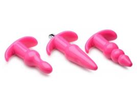 Anal Plug Thrill Trio, Conjunto De 3 Rosa FRISKY
