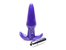 Plugue Anal Vibratório Roxo Suave FRISKY