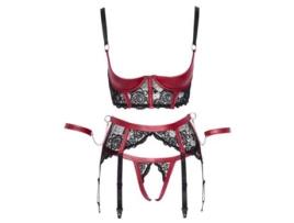 Set de Ligas Shelf COTTELLI BONDAGE (S - Vermelho)