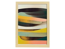 Placa De NACNIC Em Estilo Abstrato Astral Ilustrações Artísticas Impressionantes E Modernas Em Cores Para A3 Madeira De Madeira