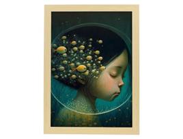 NACNIC Poster Company Em Surrealismo Cinematográfico Ilustrações E Gravuras De Desenhos Animados Abstratos E Artísticos Para A3 Wood Marcos