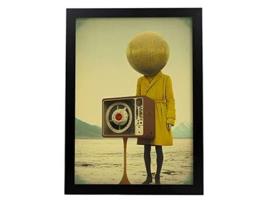 Cabeça De Microfone NACNICo No Surrealismo Cinematográfico Ilustrações E Gravuras De Desenhos Animados Abstratos E Artísticos Para A4 Black Frames