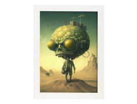 Crânio De Pôster NACNIC No Surrealismo Cinematográfico Ilustrações E Gravuras De Desenhos Animados Abstratos E Artísticos Para A4 Quadros Brancos