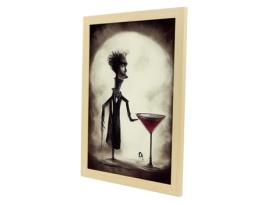 NACNIC Curioso Garretor Folha No Estilo De T Burton Ilustrações De Profissões E Negociações Inspiradas Na Arte Gótica E Escura A3 Quadro Preto