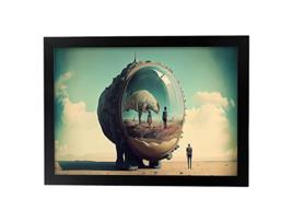 Lente Gigante De NACNIC No Surrealismo Cinematográfico Ilustrações E Gravuras De Desenhos Animados Abstratos E Artísticos Para A3 Black Frames