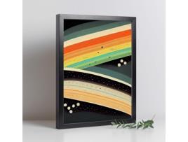 NACNIC Lémina Em Estilo Abstrato Cores De Cores Das Estrelas Ilustrações Artísticas Impressionantes E Modernas Em Cores Para O