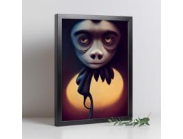 NACNIC Lémina Bonobo Style Dinâmico T Burton Ilustrações E Animais De Animais Inspirados No Ginásio E Arte Escura De Burton