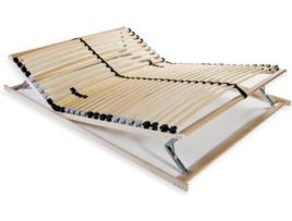 Estrado de Ripas VIDAXL 28 ripas 7 zonas 100x200 cm (Compatível com Colchão: 195x100x9 cm)