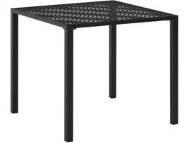 Mesa de Jardim  aço preto (80x80x72 cm)