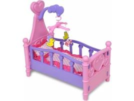 Cama de Boneca  Rosa e Roxo