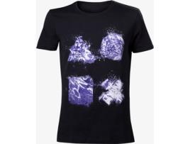 T-Shirt BIOWORLD Playstation Grafitti Buttons Artwork Tamanho S