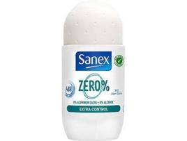 Desodorizante SANEX Zero% Extra-control Roll-On (50 ml)