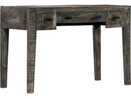 Secretária VIDAXL (Preto - 110x50x75cm - Madeira Maciça)