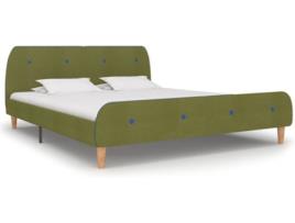 Cama  280934 Tecido Verde (160x200 cm)