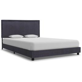 - Cama  280983 Tecido Cinzento Escuro (140x200 cm)