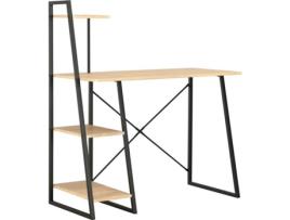 Secretária VIDAXL (Preto - 102x50x117cm)