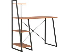 Secretária VIDAXL (Preto - 102x50x117cm)