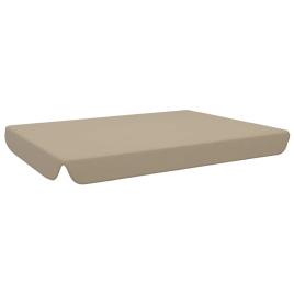 Toldo substituição p/ baloiço de jardim cinza-acast. 192x147 cm