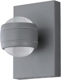 Aplique exterior SESIMBA PRATA 74W