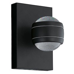 Aplique exterior SESIMBA PRETO 74W