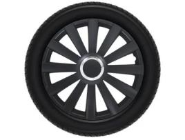 Conjunto de capas de rodas - 14 polegadas - Spyder Black