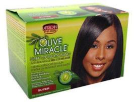 African Pride Olive Miracle Deep Conditioner Kit Anti-Quebra-Ondas