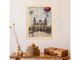 Lémina Cidade De Las Palmas De Gran Canaria. Ilustração, Fotografia E Colagem Com A História De Las Palmas De Gran Canaria.