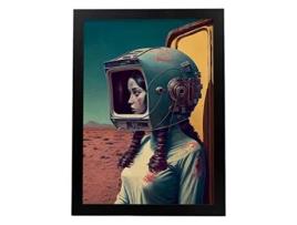 Capacete De Tv NACNIC No Surrealismo Cinematográfico Ilustrações E Gravuras De Desenhos Animados Abstratos E Artísticos Para A3 Black Frames