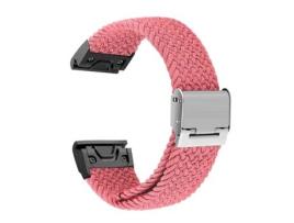 Bracelete Pulseira Entrançada Flexível para Instinct 2S Rosa