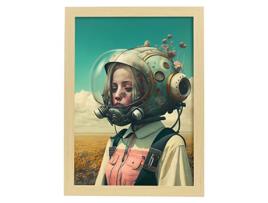 NACNIC Posteriant No Surrealismo Cinematográfico Ilustrações E Gravuras De Desenhos Animados Abstratos E Artísticos Para A3 Wood Marcos